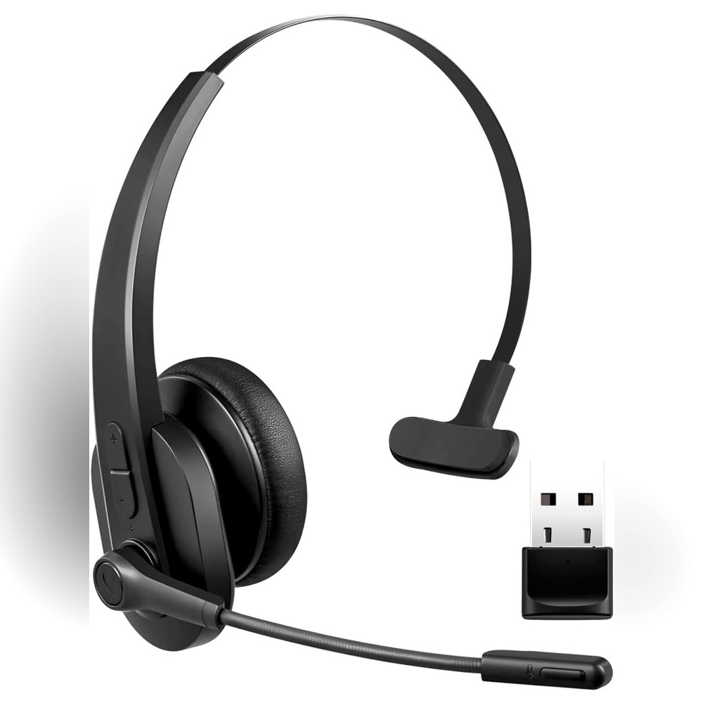 Bluetooth Wireless Headset with Microphone Noise Cancellation